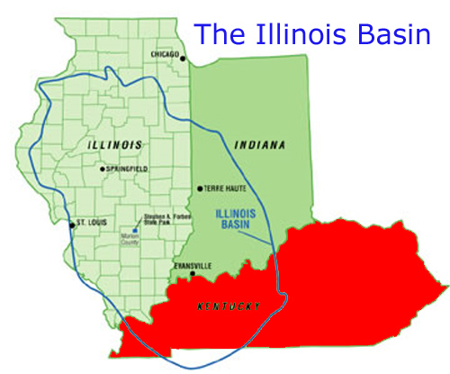 drilling for natural gas and oil in the Illinois Basin - Kentucky, Illinois, Ohio, and Indiana